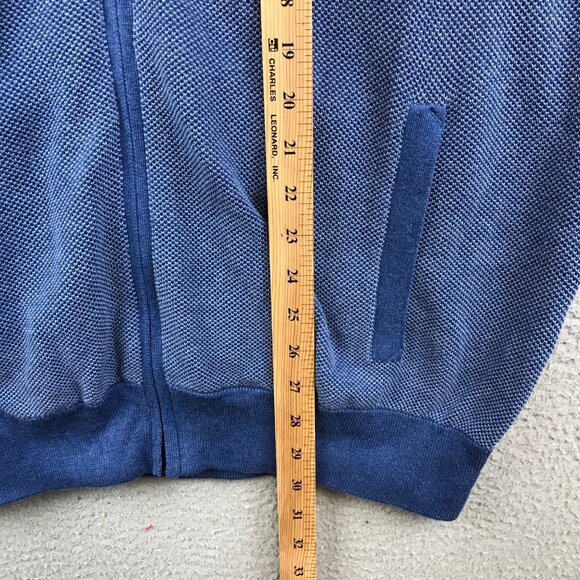 Polo Ralph Lauren Mens Blue Zip-Up Sleeveless Sweater Vest Size XL Cotton - Picture 6 of 9